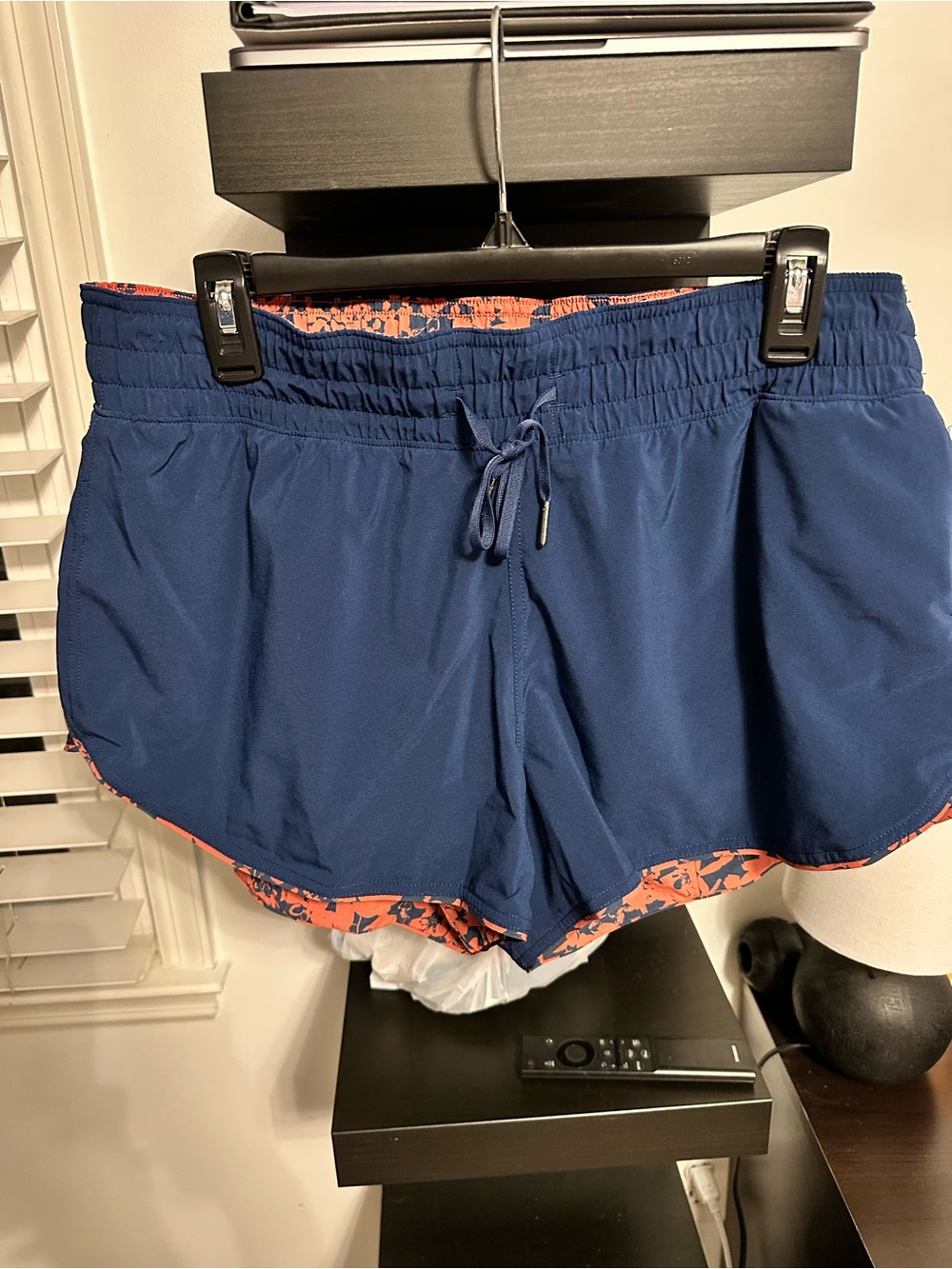 lululemon athletica Reversible Navy Blue Athletic Shorts